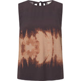 Depeche Clothing Kia top i det smukkeste print Tops 269 Brown Printed