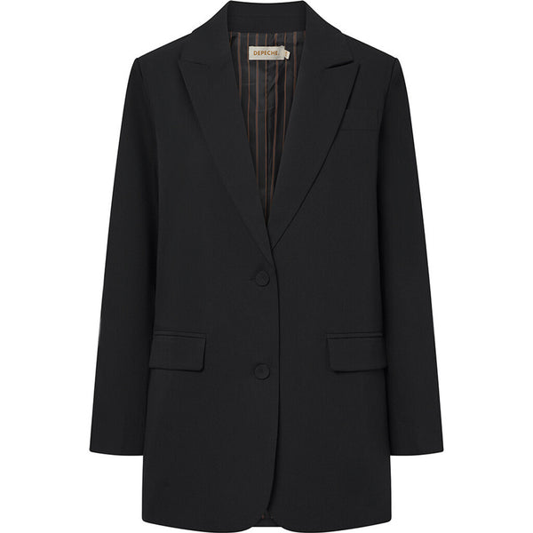 Depeche Clothing Klassisk Carly blazer Blazer 099 Black (Nero)