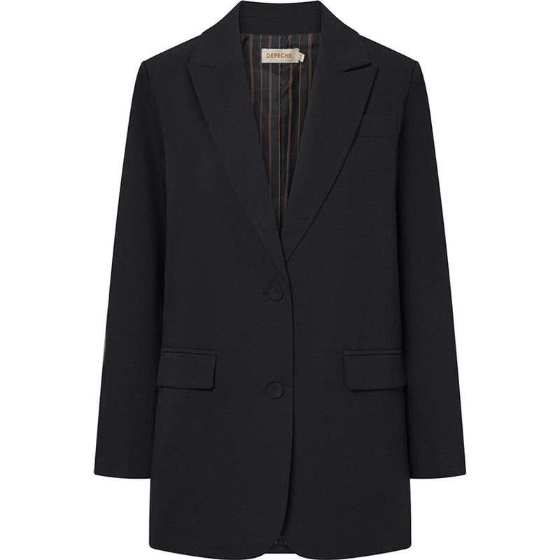 Depeche Clothing Klassisk Carly blazer Blazer 099 Black (Nero)