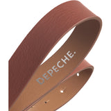 DEPECHE Klassisk bælte Belts 040 Dark cognac