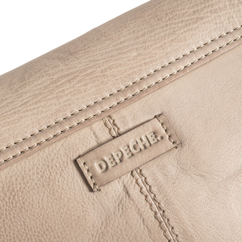 DEPECHE Klassisk crossover taske i blød læderkvalitet Cross over 228 Soft Sand