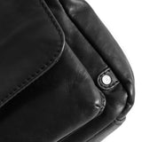 DEPECHE Klassisk crossover taske i blød og lækker skindkvalitet Cross over 099 Black (Nero)