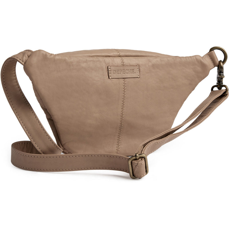 DEPECHE Klassisk must-have bumbag i skind Bumbag 168 Latte