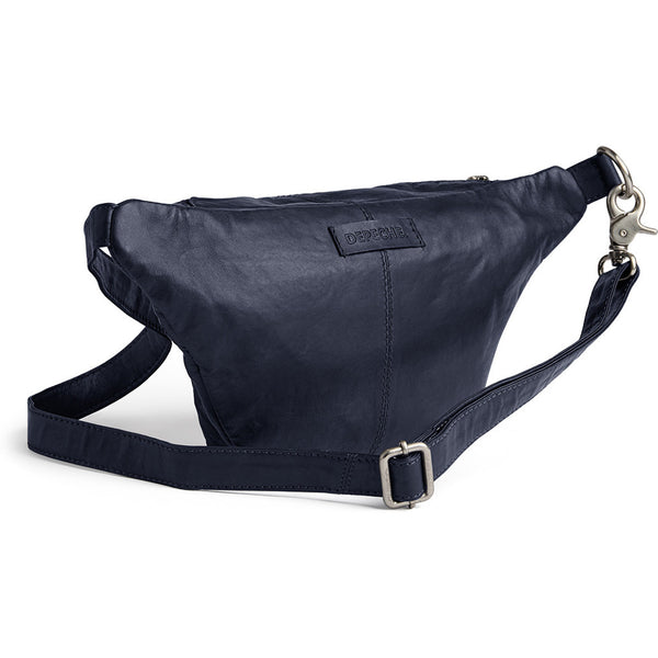DEPECHE Klassisk must-have bumbag i skind Bumbag 178 Navy