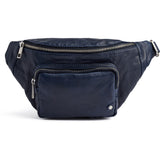 DEPECHE Klassisk must-have bumbag i skind Bumbag 178 Navy