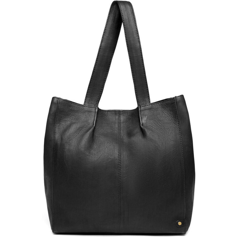 skind shopper taske i tidsløst design / 15568 - Black