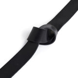 DEPECHE Klassisk skindbælte med metal-loop Belts 154 Black/Brass