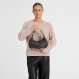 DEPECHE Klassisk skuldertaske i kalveskind Shoulderbag / Handbag 033 Mocca