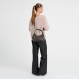 DEPECHE Klassisk skuldertaske i kalveskind Shoulderbag / Handbag 033 Mocca
