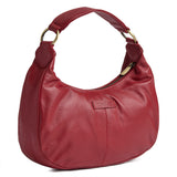 DEPECHE Klassisk skuldertaske i kalveskind Shoulderbag / Handbag 043 Red