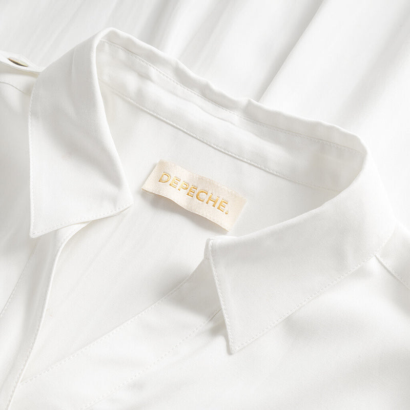Depeche Clothing Kortærmet oversize Fay skjorte Shirts 001 White