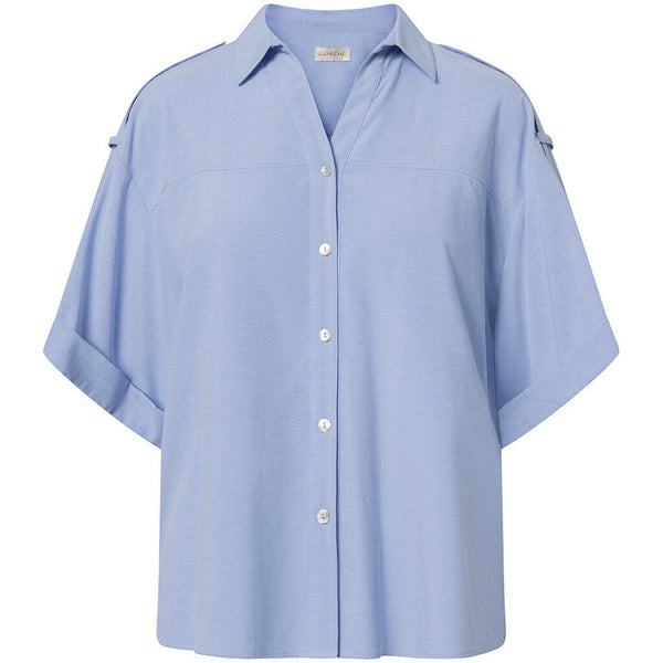 Depeche Clothing Kortærmet oversize Fay skjorte Shirts 029 Blue
