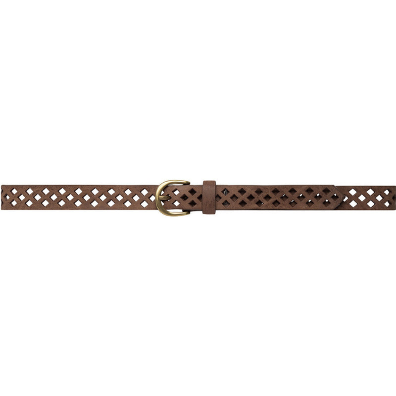 DEPECHE Kvalitets læderbælte med detaljer Belts 015 Brown