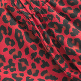 Depeche Clothing Kylie bukser i rød leopard print Pants 277 Red Animal Print