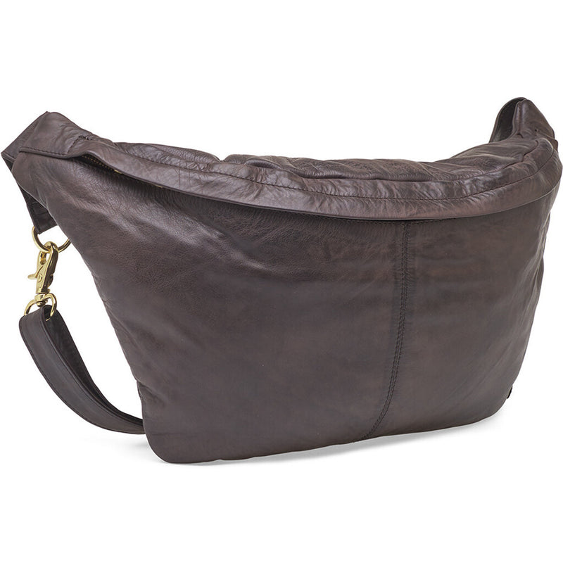 DEPECHE Læder bumbag Bumbag 161 Dark brown