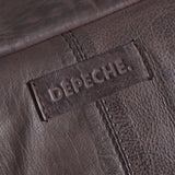 DEPECHE Læder bumbag Bumbag 161 Dark brown