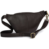 DEPECHE Læder bumbag i klassisk design Bumbag 033 Mocca