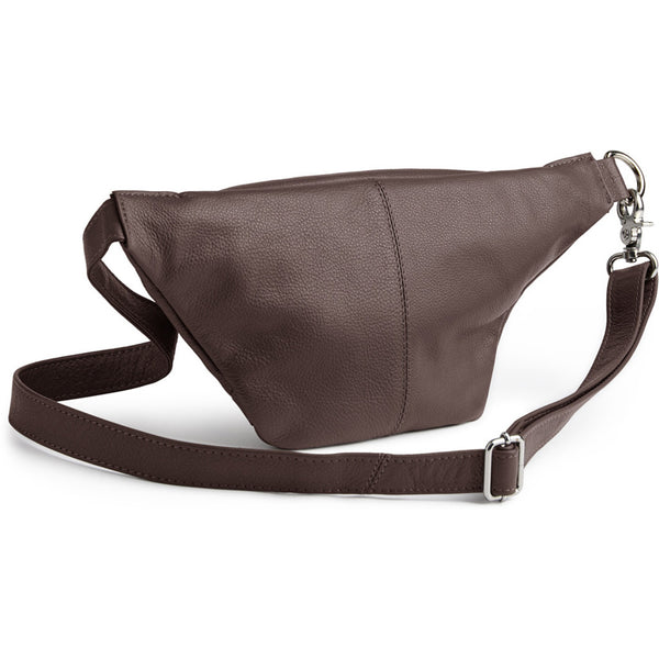 DEPECHE Læder bumbag i klassisk design Bumbag 250 Dark Taupe