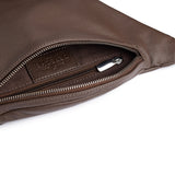 DEPECHE Læder bumbag i klassisk design Bumbag 250 Dark Taupe