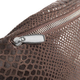 DEPECHE Læder bumbag i klassisk design Bumbag 265 Brown Croco