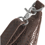 DEPECHE Læder bumbag i klassisk design Bumbag 265 Brown Croco