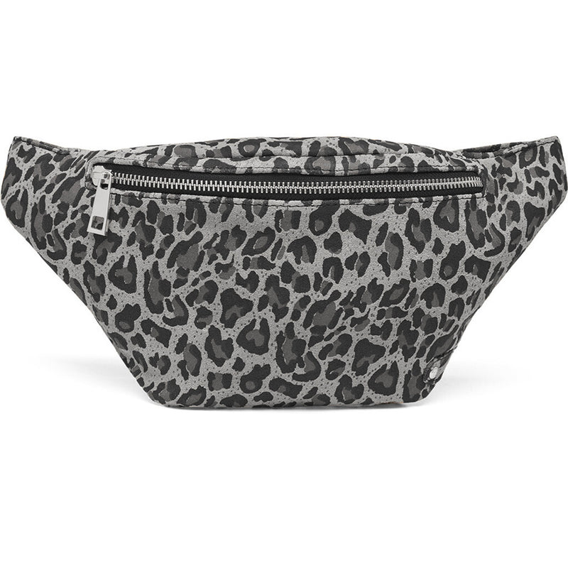 DEPECHE Læder bumbag i klassisk design Bumbag 281 Grey leo print