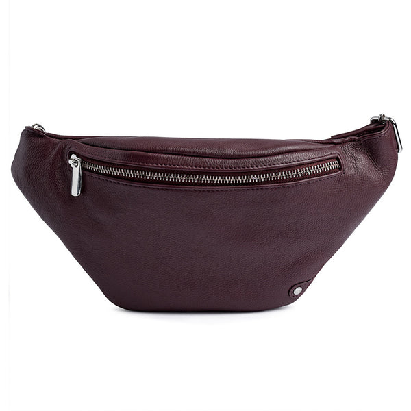 DEPECHE Læder bumbag i klassisk design Bumbag 305 Ox Blood