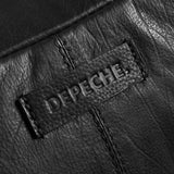 DEPECHE Læder bumbag med smuk kæde detalje på front Bumbag 226 Black / Black