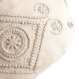 DEPECHE Læder bumbag med smukt bohemian mønster Bumbag 202 Vanilla