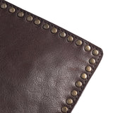 DEPECHE Læder clutch dekoreret med smukke nitter Small bag / Clutch 248 Vintage Brown