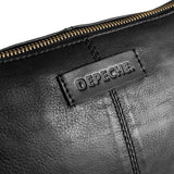 DEPECHE Læder håndtaske / skuldertaske i blød kvalitet Shoulderbag / Handbag 099 Black (Nero)