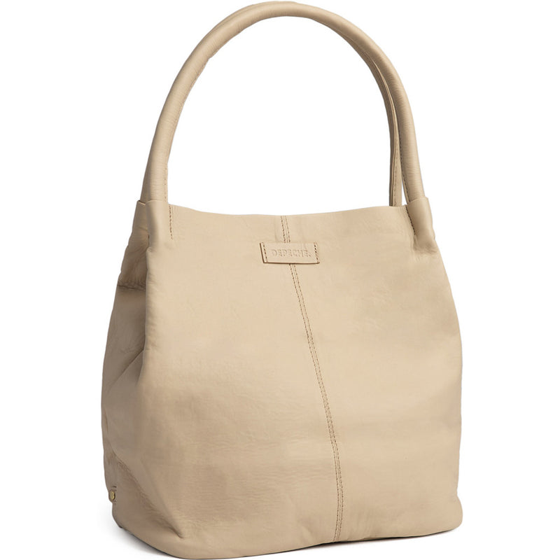 DEPECHE Læder shopper taske i en blød og slidbar kvalitet Shopper 228 Soft Sand