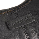 DEPECHE Læder skuldertaske dekoreret med smukke nitter Shoulderbag / Handbag 099 Black (Nero)