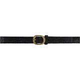 DEPECHE Læderbælte i klassisk look Belt 142 Black Snake