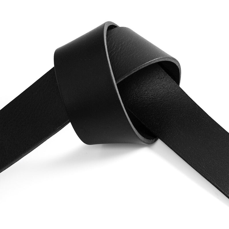 DEPECHE Læderbælte med smukt slange spænde Belts 099 Black (Nero)