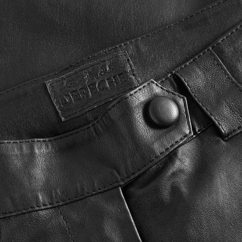 Depeche leather wear Lækre skindbukser i blød og dejlig kvalitet Pants 099 Black (Nero)