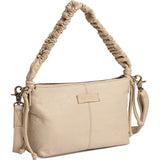 DEPECHE Lammeskinds crossover med rynket rem Cross over 202 Vanilla