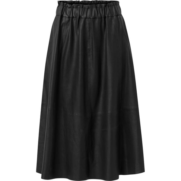 Depeche leather wear Lang Dea skindnederdel i blød kvalitet Skirts 099 Black (Nero)