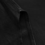 Depeche leather wear Lang Tielde læderskjorte i blød kvalitet Shirts 099 Black (Nero)