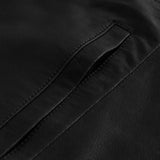 Depeche leather wear Lang feminin læderkjole i blød kvalitet Dresses 099 Black (Nero)