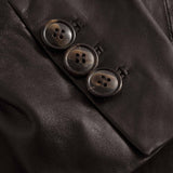 Depeche leather wear Lang læderblazer jakke i blød og lækker kvalitet Jackets 175 Charcoal