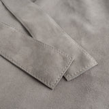 Depeche leather wear Ligebenet ruskindsbukser med paperbag talje Pants 203 Silver
