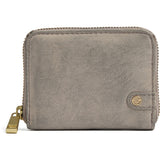 DEPECHE Lille enkel pung i blødt skind Purse / Credit card holder 160 Concrete
