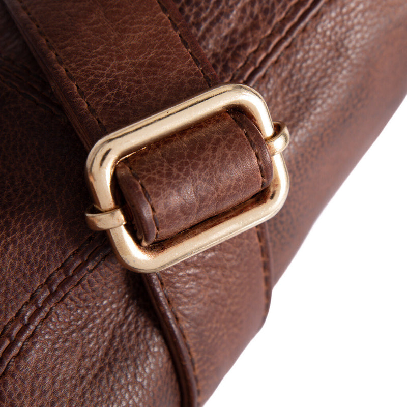 DEPECHE Lille læder clutch i klassisk og enkelt design Small bag / Clutch 133 Brandy