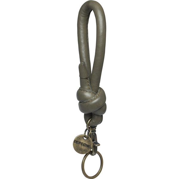 DEPECHE Nøglering i blød skind og metal Accessories 049 Army Green