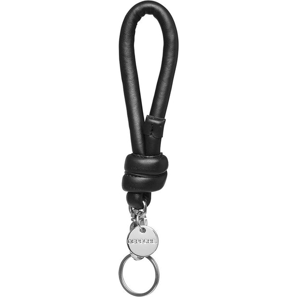 DEPECHE Nøglering i blød skind og metal Accessories 187 Black/Silver