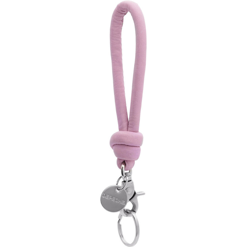 DEPECHE Nøglering i blød skind og metal Accessories 223 Old rose