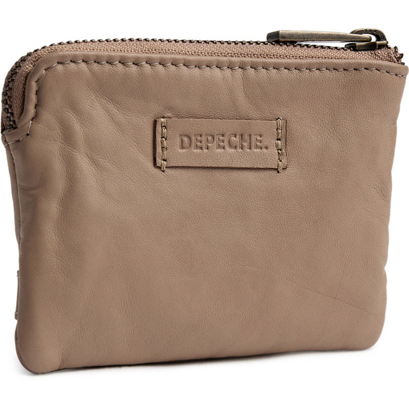 DEPECHE Lille pung i blødt og kraftigt skind Purse / Credit card holder 168 Latte