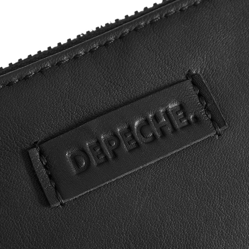 DEPECHE Lille pung i blødt og kraftigt skind Purse / Credit card holder 226 Black / Black