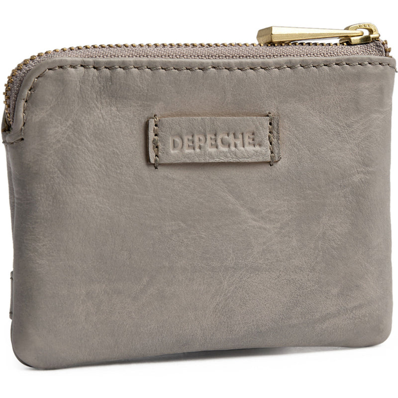 DEPECHE Lille pung i blødt skind Purse / Credit card holder 160 Concrete